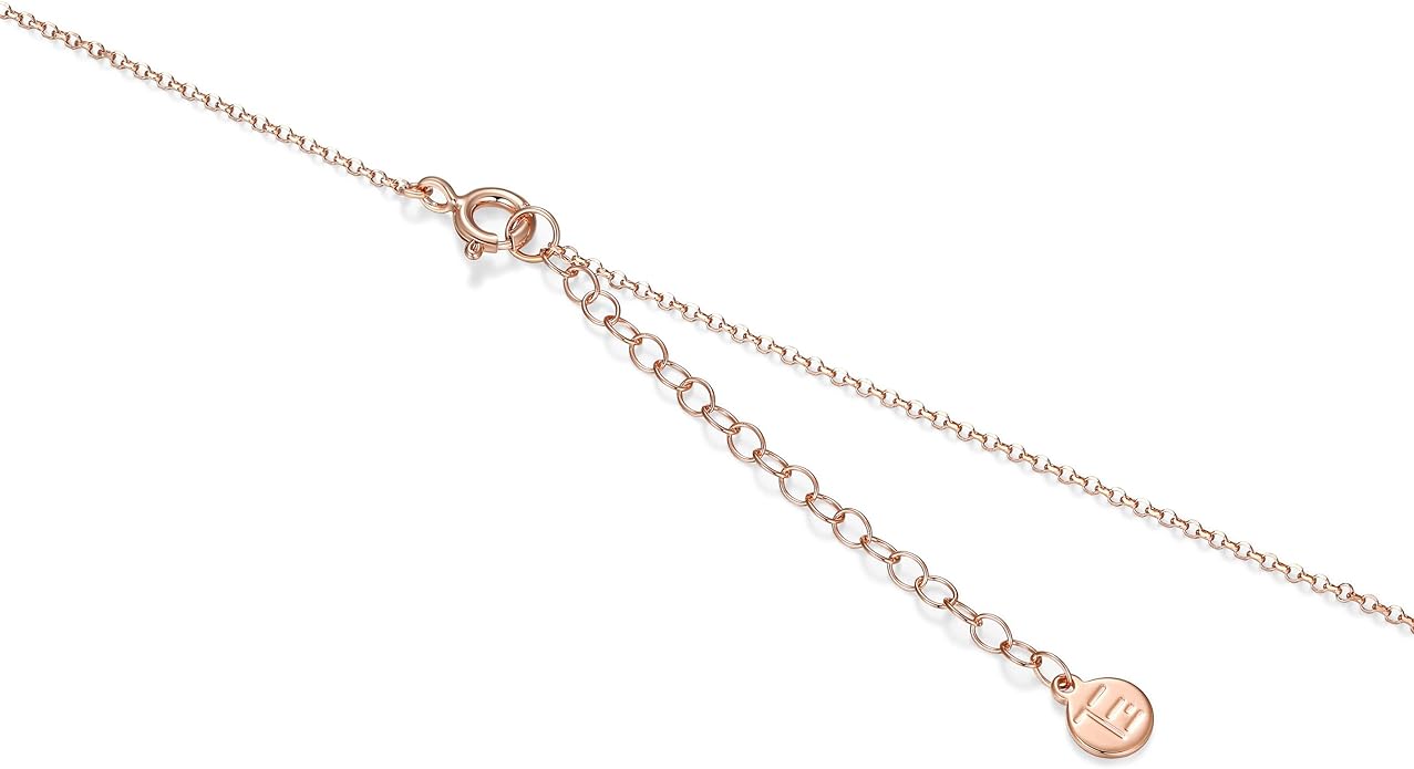 0.1 Ct Diamond Pendant Necklace for Women, 18K Gold Plated 925 Sterling Silver Butterfly, Lotus Flower, Heart or Star Diamond Necklace, April Birthstone Jewelry Gifts, 18"+2" Extender